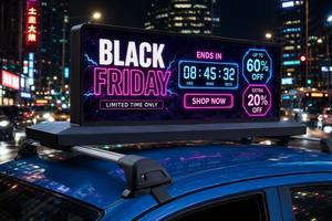 Letrero Publicitario LED para Techo de Taxi, Letrero Digital Programable para Vehículos - Product Image 4