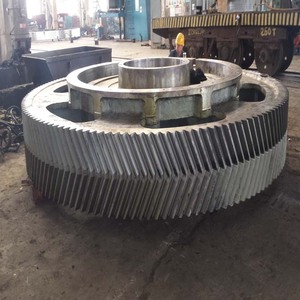 Engrenage hélicoïdal double à grand diamètre en acier forgé sur mesure Deyu OEM - Product Image 5
