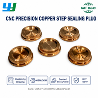 Pièce en cuivre pur usinée CNC sur mesure, composant de précision, bloc rond en cuivre OEM pour équipement industriel