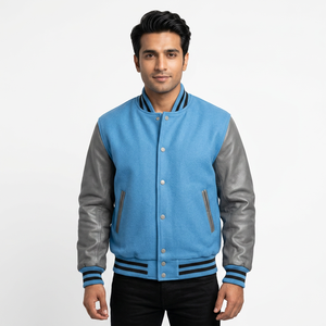 Veste de baseball en cuir pour homme, design 2025, dernière collection, vente en gros, veste de créateur grande taille au prix d'usine - Product Image 1