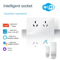 Prise murale double WIFI GPO 16A avec interrupteur tactile en verre AG Skin Sense, double alimentation, compatible SAA, pour Chine et Australie