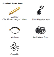 Compresor de Aire Portátil YiBang de 1500W, 300 Bar, 4500 Psi, 110V, 60Hz, 6.8L, sin Aceite, con Botella, 40 Minutos de Autonomía, Motor de 0-300 Bar