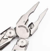 Couteau de Poche Multifonction 15-en-1 d'Extérieur, Pinces à Outils Tactiques de Survie pour Camping, Idéal comme Cadeau