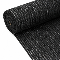 Grillage occultant en HDPE noir stabilisé aux UV pour clôtures de chantier, périmètres de chantier et écrans de protection visuelle