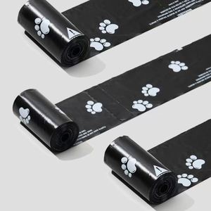 Bolsas de Alta Calidad para Excremento de Perros, Negras, Epi+HDPE+PE, Solubles en Agua, Rollos de 0.15um de Grosor, Bolsas para Desechos de Mascotas, Aromatizadas - Product Image 2