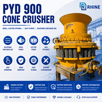 Concasseur à cône d'occasion PYD900 15tph avec moteur Y315S-8-B3 pour le concassage du basalte