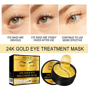 Masque pour les yeux en feuille EELHOE, acide hyaluronique, vitamine C, nourrit, hydrate, anti-rides, prévient le vieillissement, laisse les yeux élastiques et doux - Product Image 6