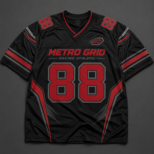 Camiseta de Fútbol Americano Personalizada, Estilo Motorsport, Oversize, Estampada, Manga Corta, Vintage, para Fanáticos - Product Image 2