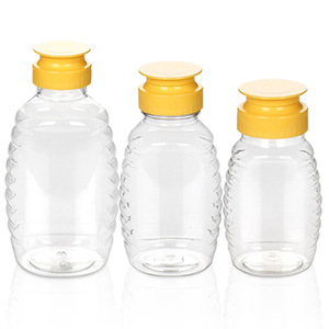 MAYSURE Free Sample 330ml Reusable Sauce Container PET Plastic Honey Squeeze Bottle