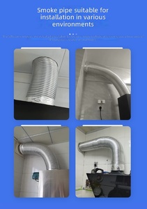 RUIBOYOU Conduit de ventilation flexible en acier inoxydable pour <span class=keywords><strong>cheminée</strong></span> industrielle moderne, <span class=keywords><strong>cheminée</strong></span> flexible pour évacuation des fumées, <span class=keywords><strong>installation</strong></span> facile, cuisine - Product Image 4