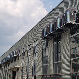 Offre Spéciale grand débit d'<span class=keywords><strong>air</strong></span> 25000CMH vert refroidisseur d'<span class=keywords><strong>air</strong></span> par évaporation industriel, fenêtre de toit, climatisation par évaporation murale - Product Image 6