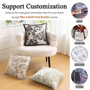 Offre Spéciale <span class=keywords><strong>pas</strong></span> <span class=keywords><strong>cher</strong></span> ferme canapé taie d'oreiller couverture coussin maison décorative Chenille feuille Jacquard coussins couvre - Product Image 6