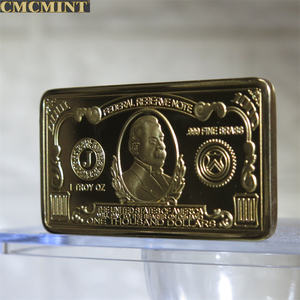 Koin Kuningan Padat 1 Oz 999 Kuningan Murni Uang Kertas $1000 Dolar Amerika Serikat Koin Logam Cmcmint - Product Image 4