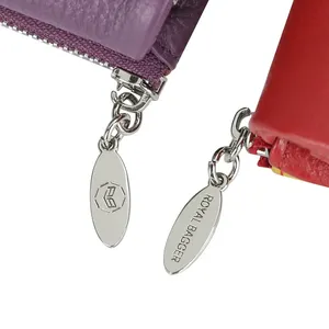 Cartera Corta para Mujer con Bloqueo RFID, de Cuero Genuino, con Múltiples Ranuras para Tarjetas, Tarjetero, Monedero Triple, Apertura Magnética RB2053 - Product Image 5
