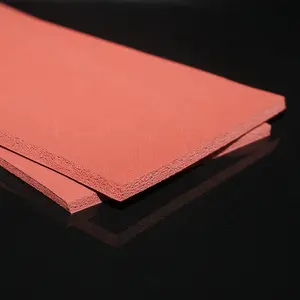 Silicone Foam Sheet Closed Cell Low Density Fabric Flame Retardant Silicone Foam Pad For Heat Transfer Press Machine