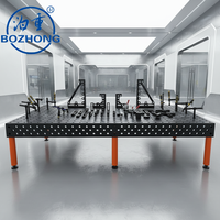 Table de soudage 3D robuste D28 en acier nitridé Q355, poste de travail modulaire avec kit de serrage pour la fabrication métallique