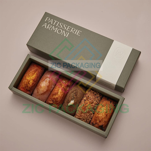 Caja de Embalaje de Papel para Galletas, Pasteles, Donas, Sushi, Repostería, Snacks, Brownies, Color Rosa de Lujo, Más Vendida - Product Image 5