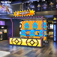 Tolefun prix usine arc-en-ciel pièces de monnaie lancer jeu accessoires pièce loterie basket-ball Slam Dunk carnaval stand jeux pour parcs d'aventure
