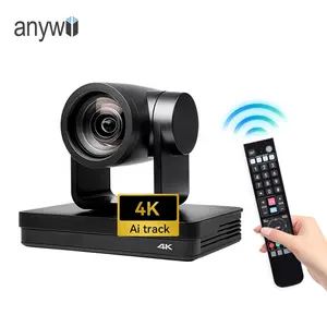 Anywii ip poe 4k conferência sala ptz sdi câmera ndi hx 12x zoom conferência câmera sistema de vídeo reunião sala solução