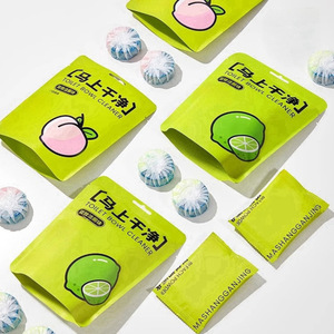 Pastillas limpiadoras para inodoro, azules, rosas, verdes, con aroma fresco, eliminan manchas, desechables, para inodoro - Product Image 2