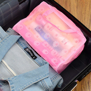 PVC Makeup Bag Creative Floral Waterproof Travel Storage <b>Home</b> <b>Essential</b> Cosmetics Organizer Wholesale Showers Bag - Product Image 4