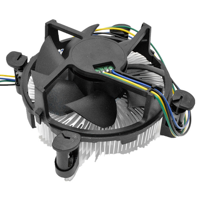 CPU Cooler with 90mm CPU Fan Aluminum Heatsink for E97379-001 Core I3/i5/i7 Socket LGA1150/1155/1156 4Pin Quiet Heat Sink