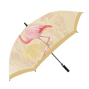 Promotional Bulk Order Custom Printed Summer Flamingo Rain <b>Umbrella</b> Windproof Golf <b>Umbrella</b> for Resort & Outdoor Events - Product Image 6