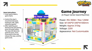 Máquina de grúas de juguete para niños, modelo Celebrador de <span class=keywords><strong>Internet</strong></span>, con figura metálica, dispensador de snacks, en inglés, con 1 año de garantía - Product Image 4