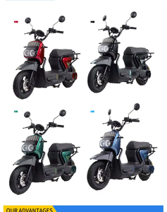 มอเตอร์ฮับหลังความเร็วสูง 60V 1000W จักรยานไฟฟ้าในเมือง โครงเหล็ก ระยะทาง 60 กม. ดีไซน์น้ำหนักเบา เบาะนั่งสบาย - Product Image 3
