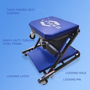 <span class=keywords><strong>Asiento</strong></span> de enredadera plegable rodante ajustable de alta calidad con 6 ruedas giratorias para reparación de neumáticos, herramienta de vehículo a <span class=keywords><strong>precio</strong></span> de fábrica - Product Image 3