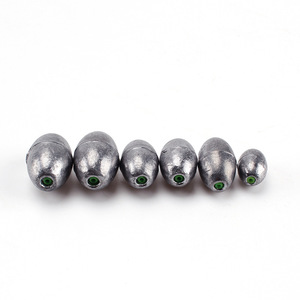 Aohu Premium Fishing Sinker 30G 40G Olive Shape Lead Sinkers For Casting <b>Rods</b> Environmental - Product Image 2