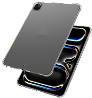 Étui en silicone pour iPad Pro 13 11 Air 2024 12.9 2022 Mini 10.2 9.7 10.5, étui transparent, coque arrière souple en TPU, étui pour tablette