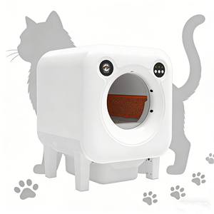 Toilette automatique pour chat, directement de l'usine, Katzentoilette, toilette électrique pour chat, contrôle par capteur, anti-pincement, grand espace, durable, sûre - Product Image 1