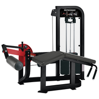 Machine à flexions de jambes allongées Freeman, équipement commercial à charge par pignon pour flexions des ischio-jambiers avec rouleau réglable, fabrication OEM