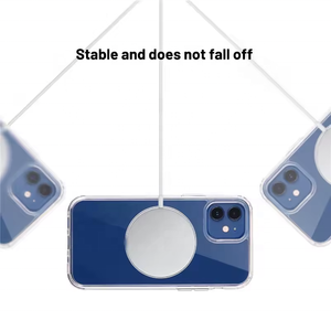 Étui de protection magnétique transparent antichoc en TPU + acrylique YWS-1300GS pour <span class=keywords><strong>iPhone</strong></span> 13 Pro Max avec chargement sans fil - Product Image 6