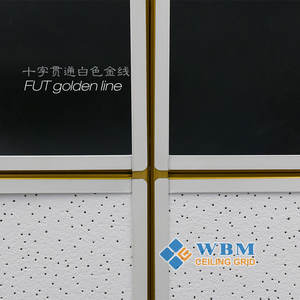 בניין חומר מחוררת תקרת T בר, מושעה מגולוון תקרת t רשת רכיבים, תקרת מסגרות פלדה שדרית 32/38 - Product Image 3