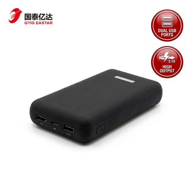 20000mAh Portable Charger Power Bank, Dual USB External Battery, High Capacity Phone Charger for iPhone Samsung Android