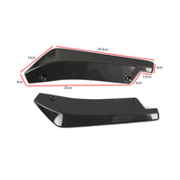 Diffuseur universel de lèvre de pare-chocs arrière de voiture Spoiler fibre de carbone pare-chocs de voiture protecteur de rayures jupe latérale Spoiler Splitter
