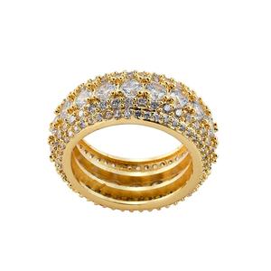 R011 degli uomini di <span class=keywords><strong>Anello</strong></span> In Ottone Oro Argento di Colore Zircone Cubico Iced out <span class=keywords><strong>ANELLO</strong></span> di Modo Dei Monili di Hip Hop - Product Image 4