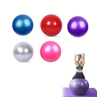 Ballon de yoga transparent en PVC noir pour exercices de Pilates et de yoga