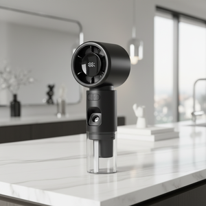 Oferta Especial: Tres Ventiladores Eléctricos Pequeños Blancos, Ventilador de Mano con Logotipo, Mini Ventilador Comercial - Product Image 4