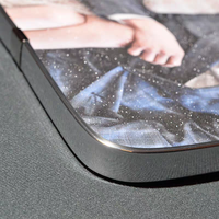 Bahan Plastik PVC Lembut Strip Pinggiran Bingkai Foto Bentuk U Warna Emas Mengkilap