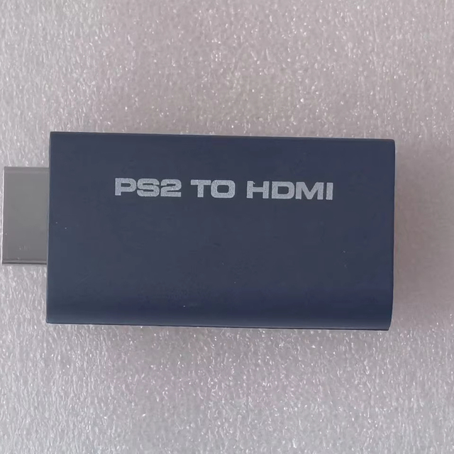 OEM PS2 Video Adapter Converter with 3.5mm Audio Output for HDTVr PVC Material Private Mold Audio Video Accessory