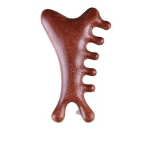 Peigne de massage du cuir chevelu en bois de santal personnalisé avec technologie de vibration - Portable, professionnel, confortable, élégant, multifonctionnel