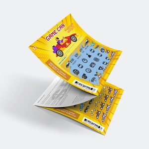 New Style Scratch <b>Pattern</b> Lotto Ultra Hd Black Core <b>Paper</b> Digital Printing Custom Lottery Scratch Card - Product Image 1