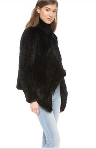 Yr660 thiết kế độc đáo tay đan phong cách phụ nữ chính hãng Áo Khoác Lông Thỏ - Product Image 4