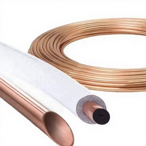 Tube en cuivre en spirale à bon prix, haute pureté 99,9 %, diamètre 5-25 mm, pour climatiseur/réfrigérateur, soudage, pliage, découpe, ISO - Product Image 1