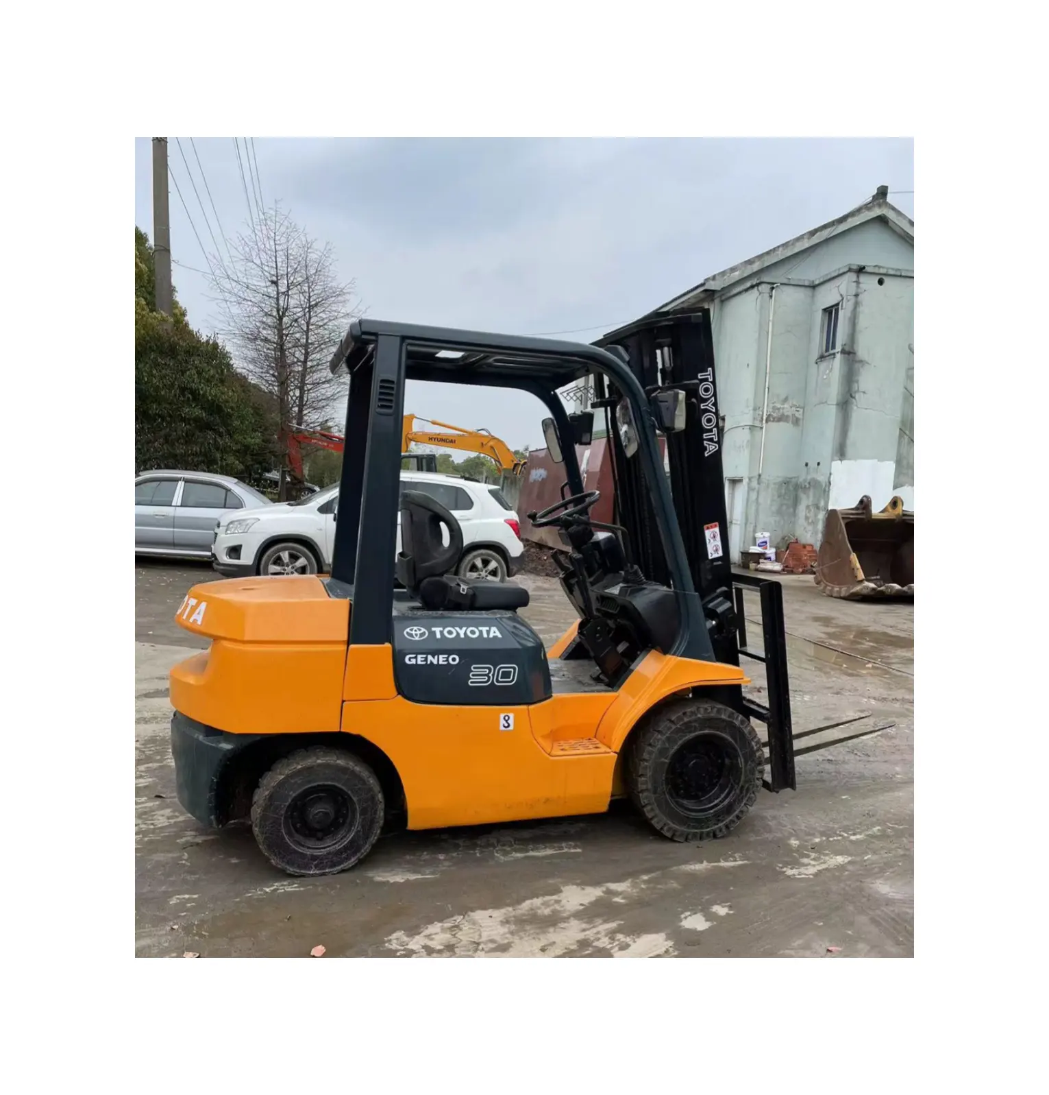 TOYOTA Japan made FD30 forklift 3ton , material handing machine Toyota FD30 FORKLIFT in Shanghai China