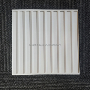 Panneau mural texturé 3D en <span class=keywords><strong>PVC</strong></span> Design gaufré 500*500mm Taille étanche à l'humidité pour <span class=keywords><strong>salle</strong></span> <span class=keywords><strong>de</strong></span> <span class=keywords><strong>bain</strong></span>/cuisine - Product Image 2