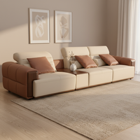 Modernes Umweltfreundliches Echtleder 3-Sitzer Modernes Sofa-Set Möbel Sektionales Modernes Langes Sofa Wohnzimmer-Sofa